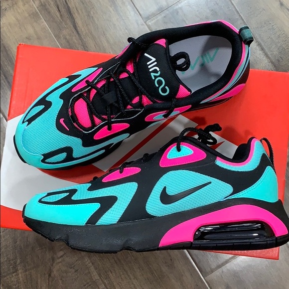 NIKE AIR MAX 200 hyper turbo/black-pink blast men’ - Picture 8 of 16